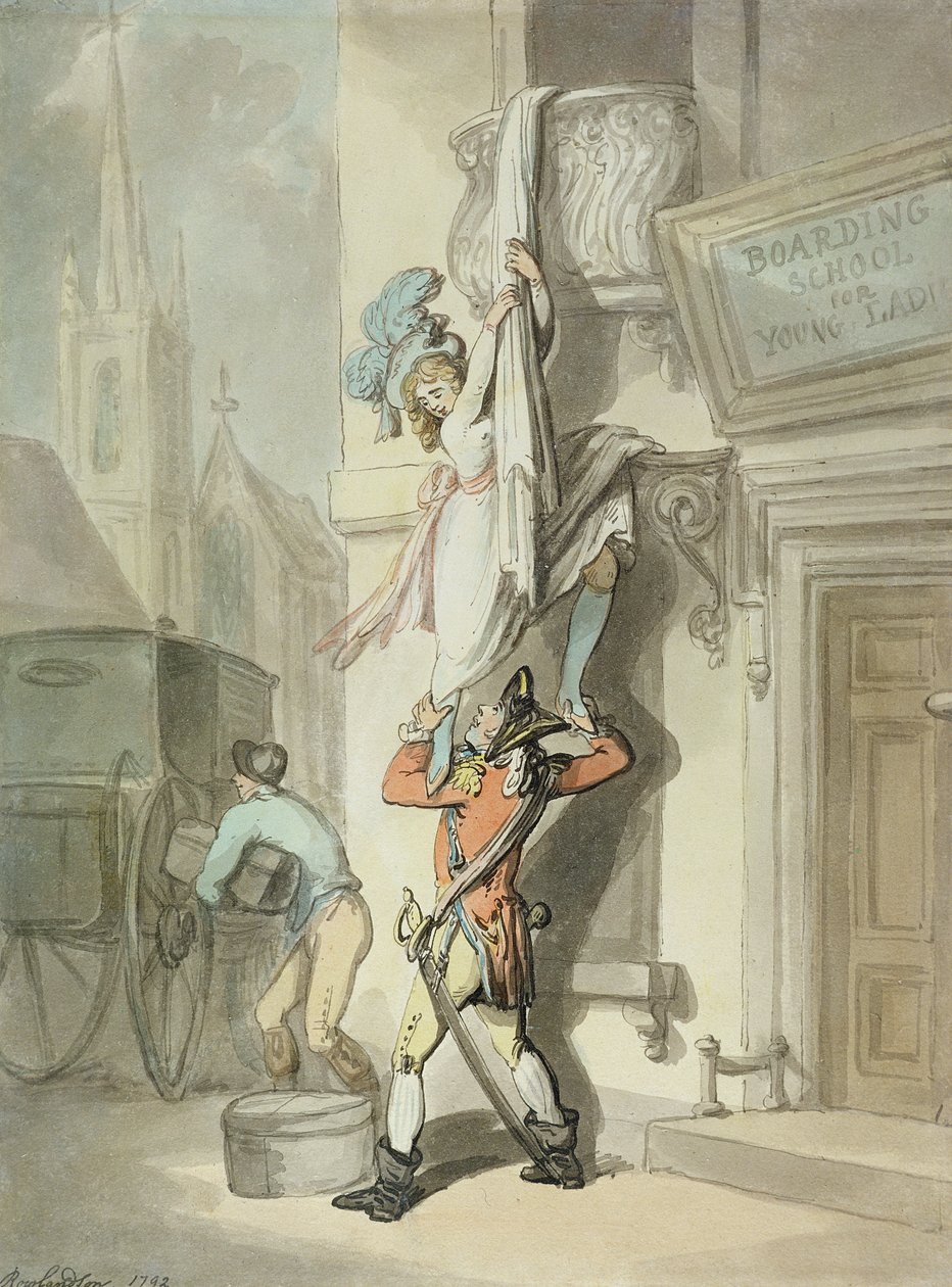 Die Flucht von Thomas Rowlandson
