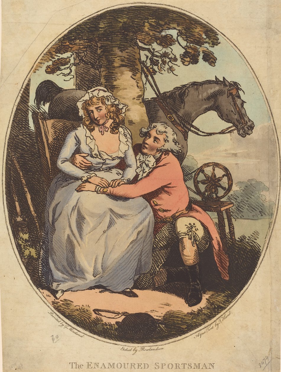 Der verliebte Jäger von Thomas Rowlandson