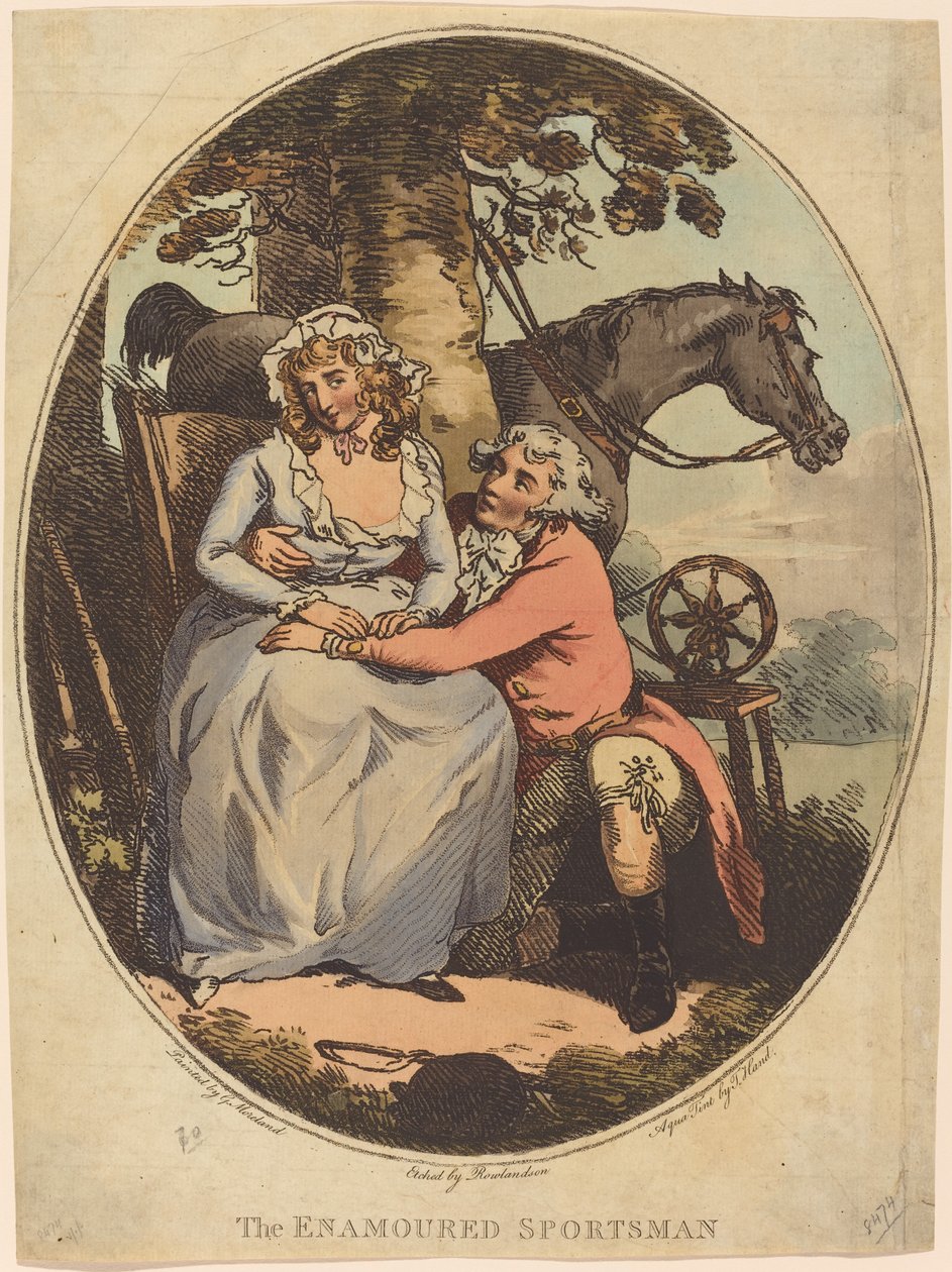 Der verliebte Jäger von Thomas Rowlandson