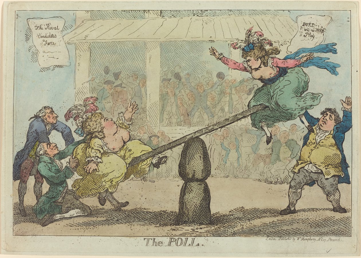 Die Abstimmung von Thomas Rowlandson