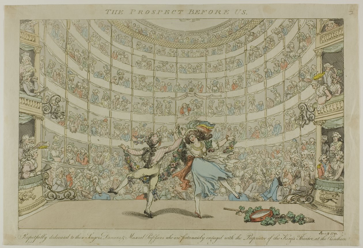 Die Aussicht vor uns von Thomas Rowlandson