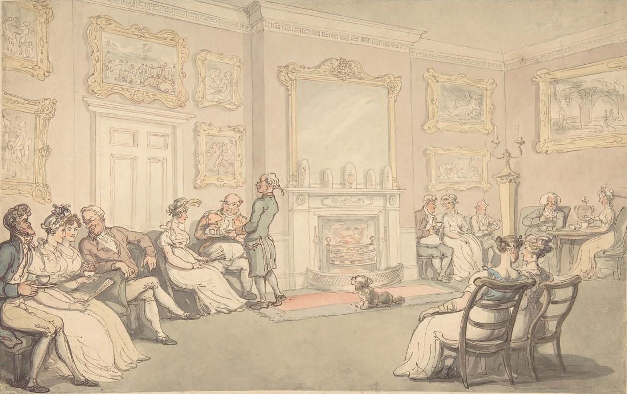 Der Empfang, 1780-1827 von Thomas Rowlandson