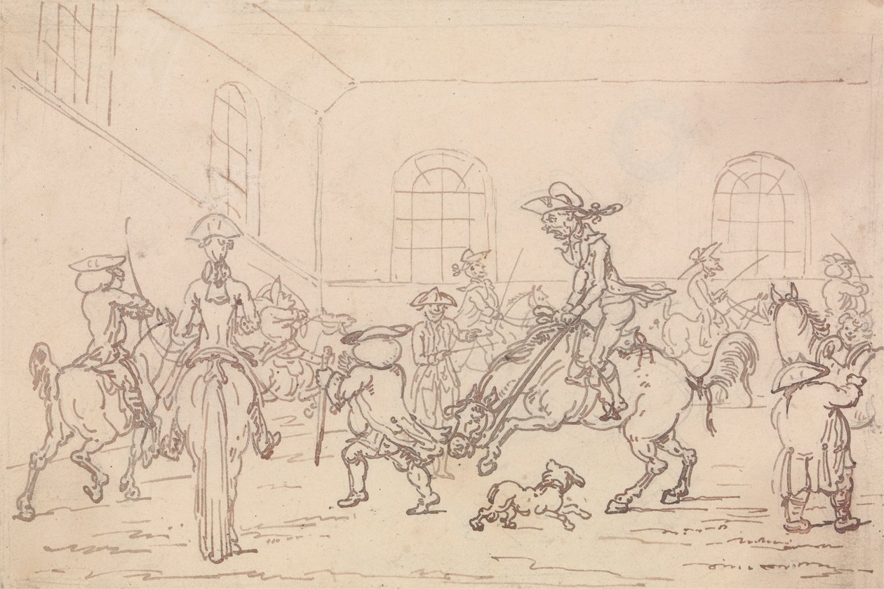 Die Reitschule von Thomas Rowlandson