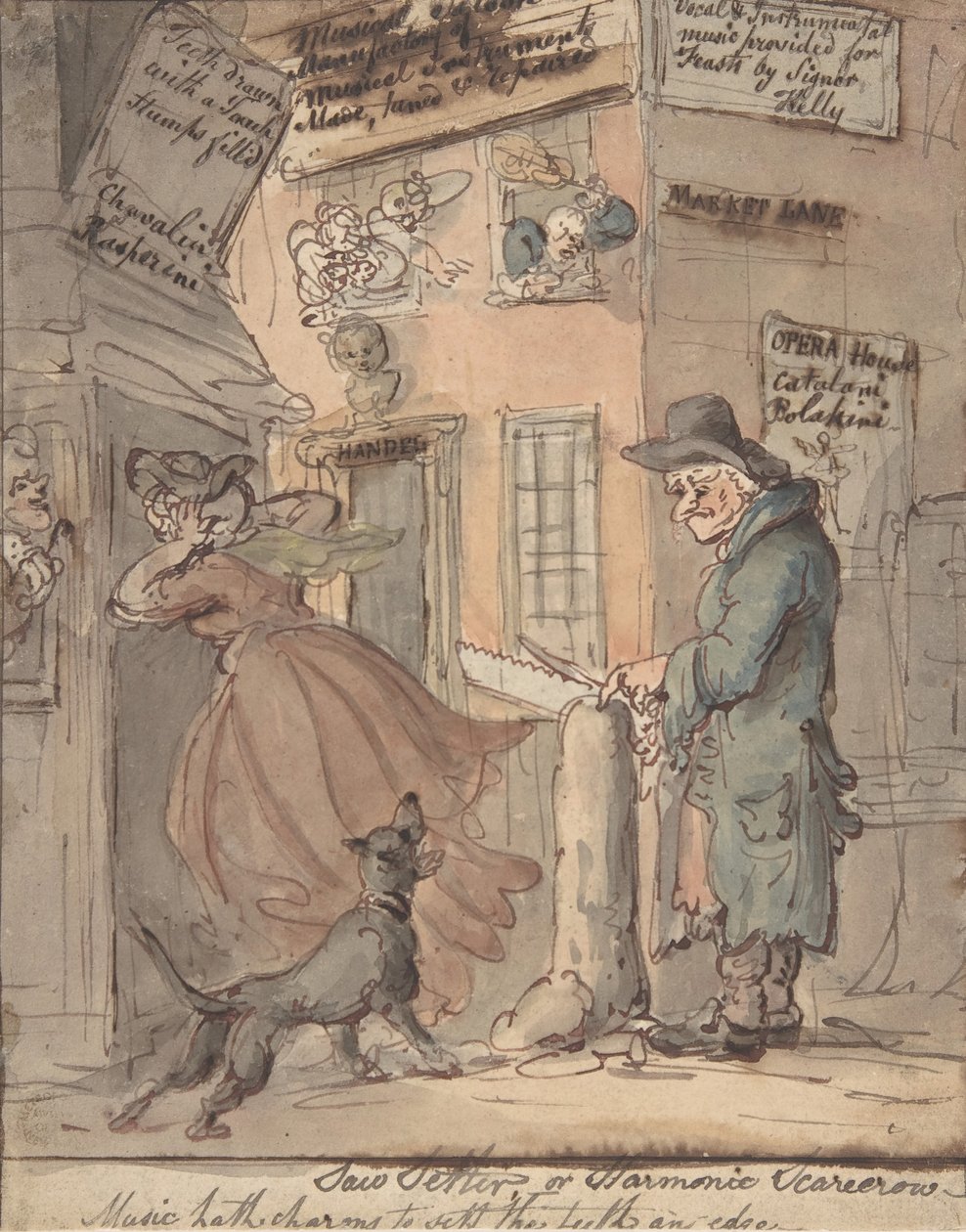 Der Säge-Setzer von Thomas Rowlandson