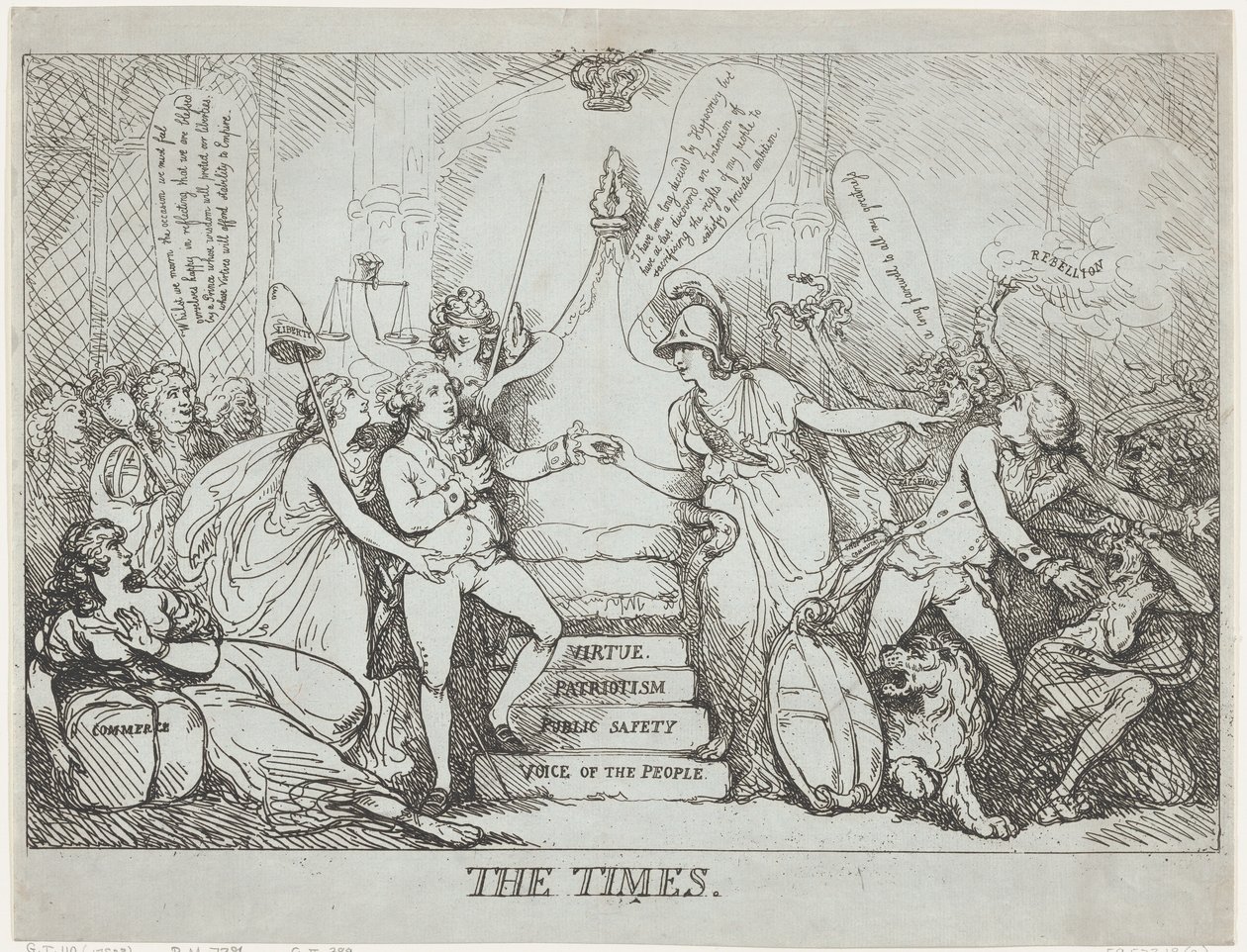 Die Zeiten, Dezember 1788 von Thomas Rowlandson
