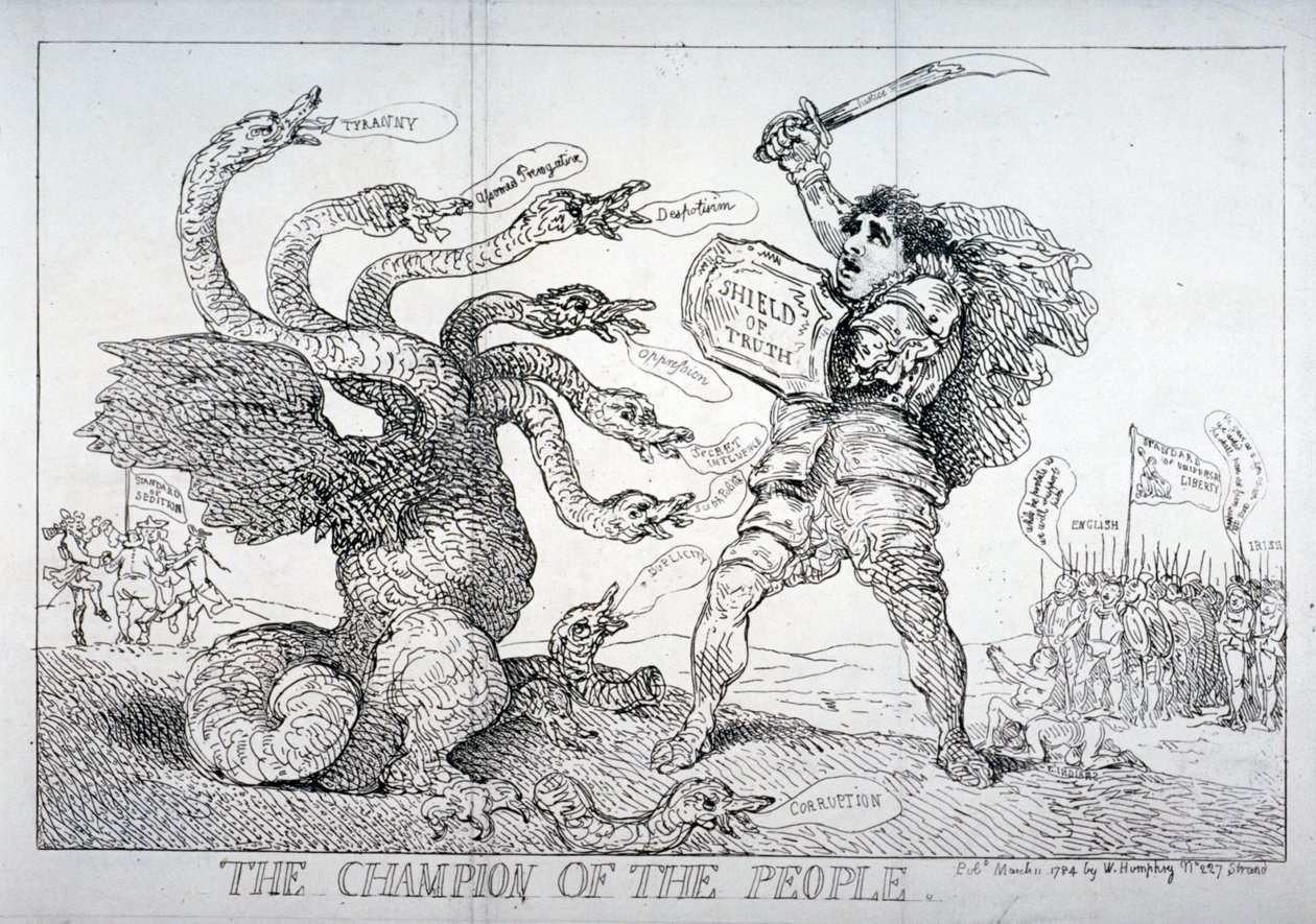 Der Champion des Volkes von Thomas Rowlandson