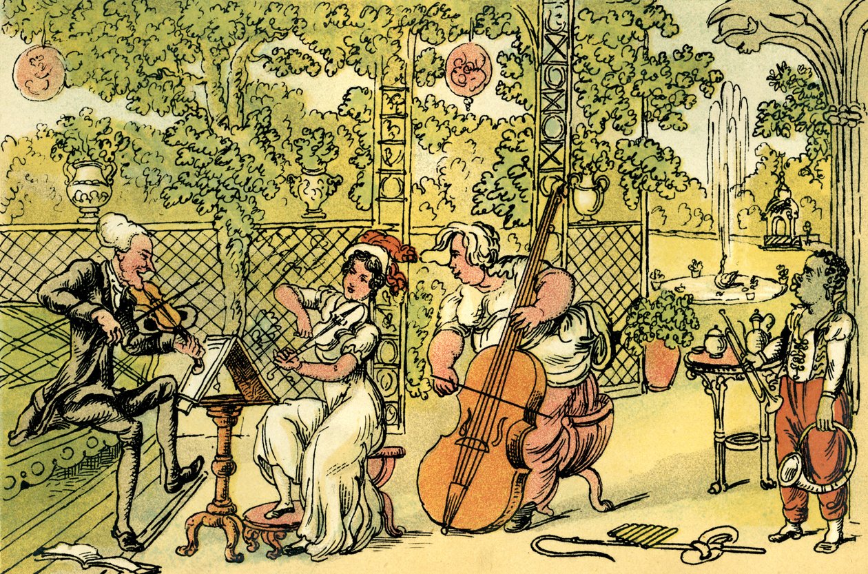Das Gartentrio von Thomas Rowlandson