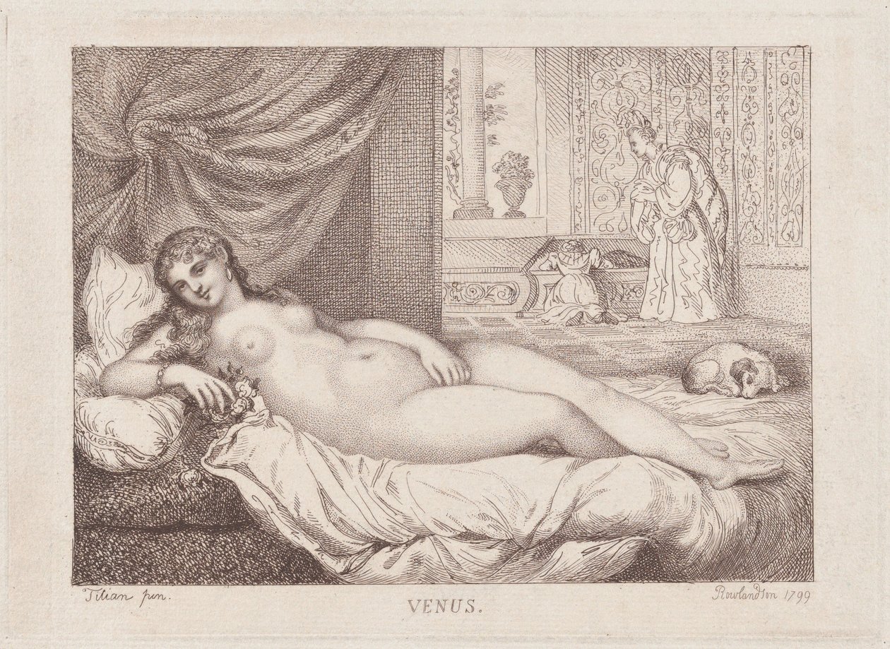 Venus von Urbino, 1799 von Thomas Rowlandson