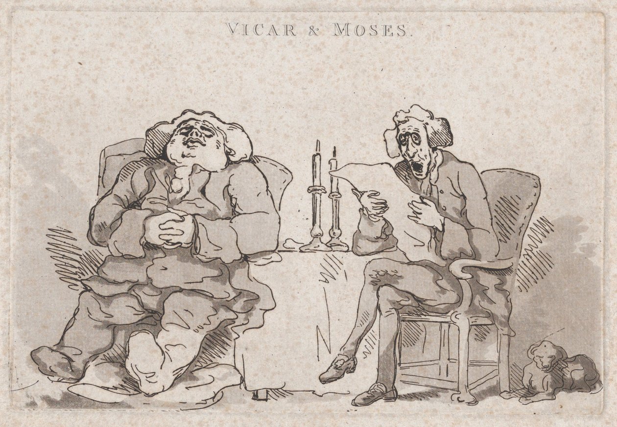 Vikar & Moses von Thomas Rowlandson