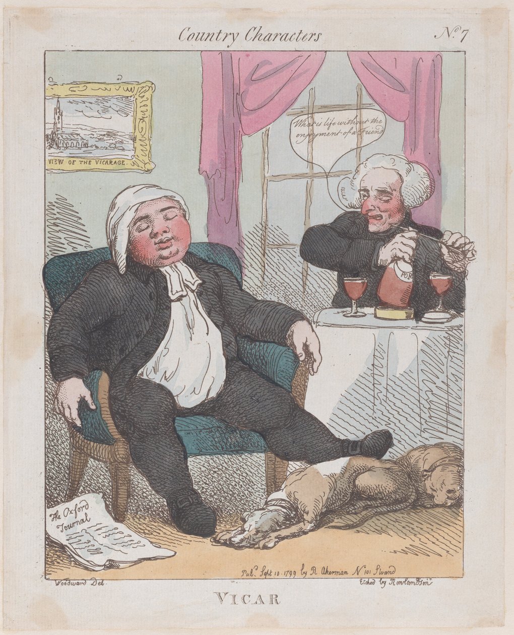 Pfarrer, 10. September 1799 von Thomas Rowlandson