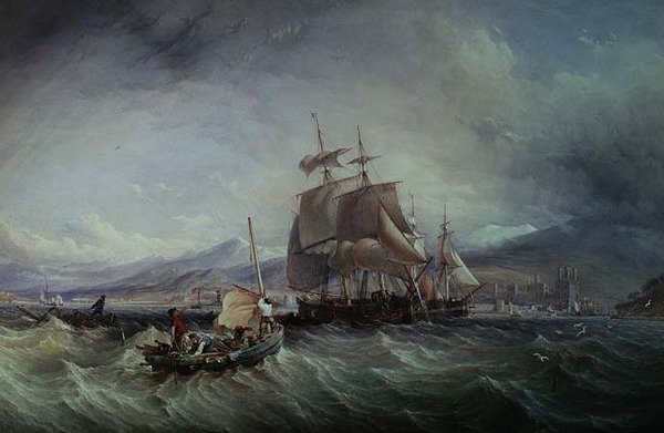 Vor Caernarvon von Thomas Sewell Robins