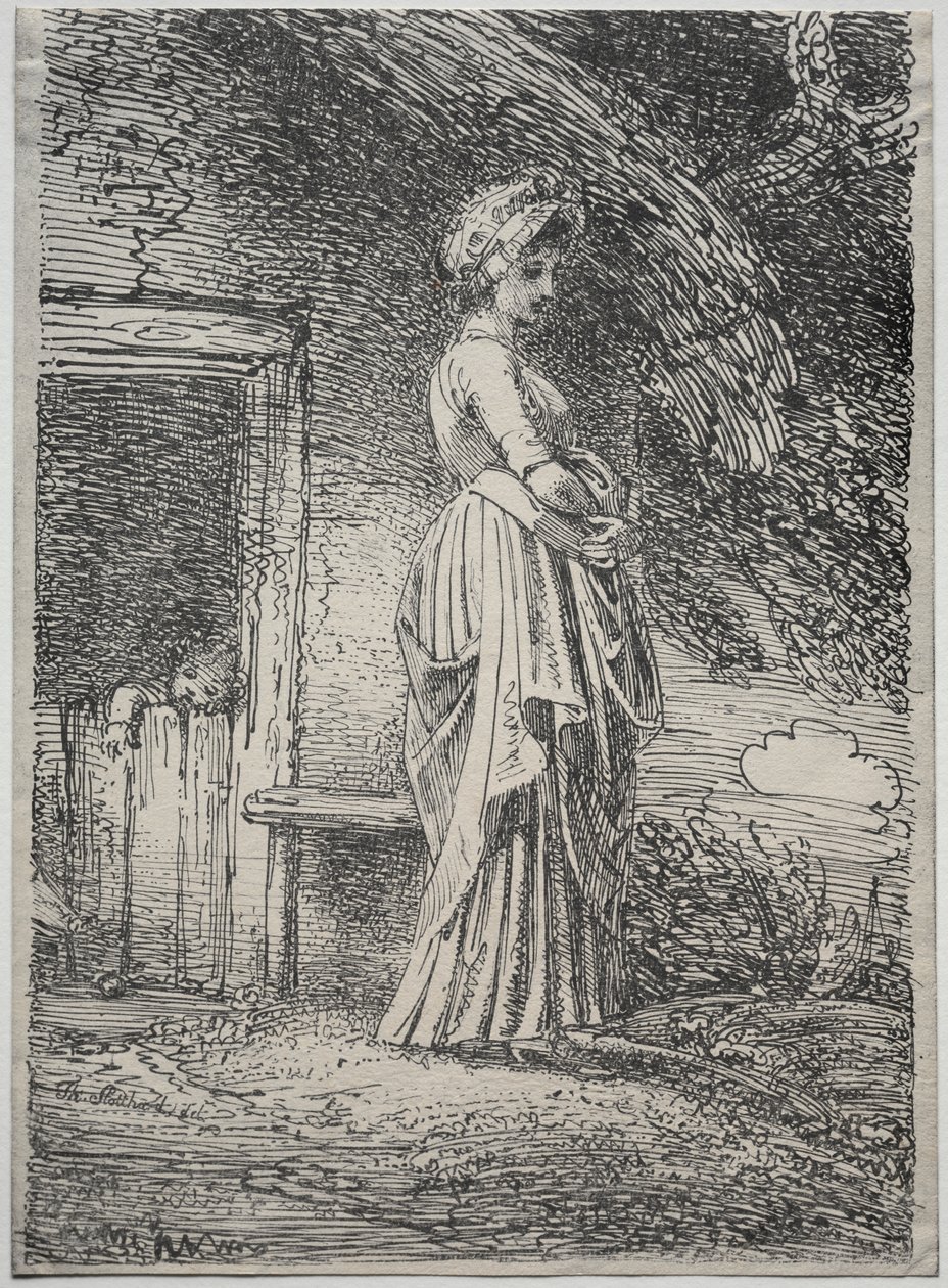 Beispiele der Polyautographie: Der verlorene Apfel von Thomas Stothard