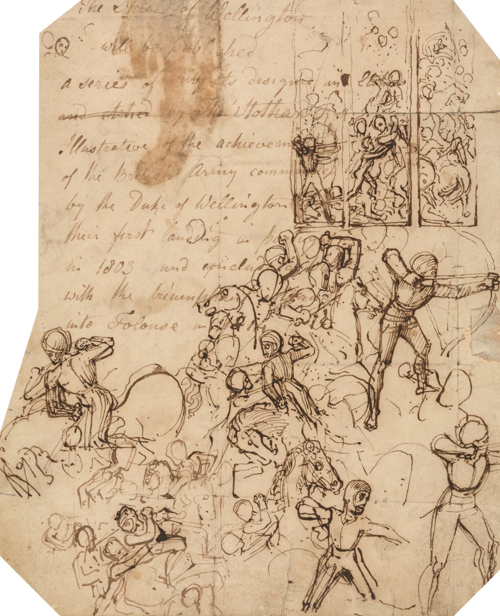 Studie für den Wellington-Schild von Thomas Stothard