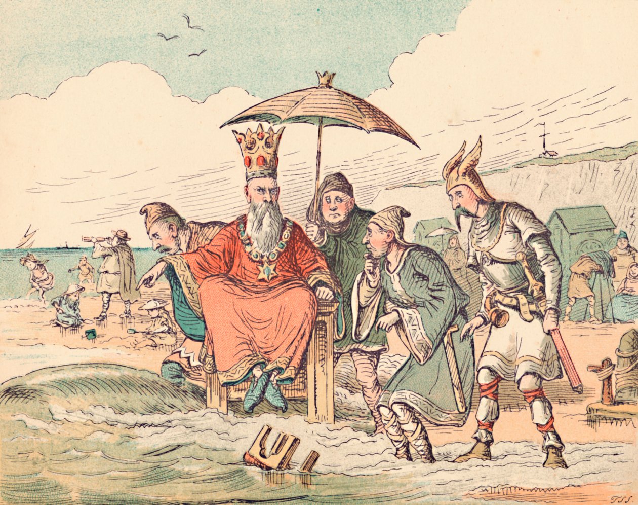 Knud und seine Höflinge, um 1884 von Thomas Strong Seccombe