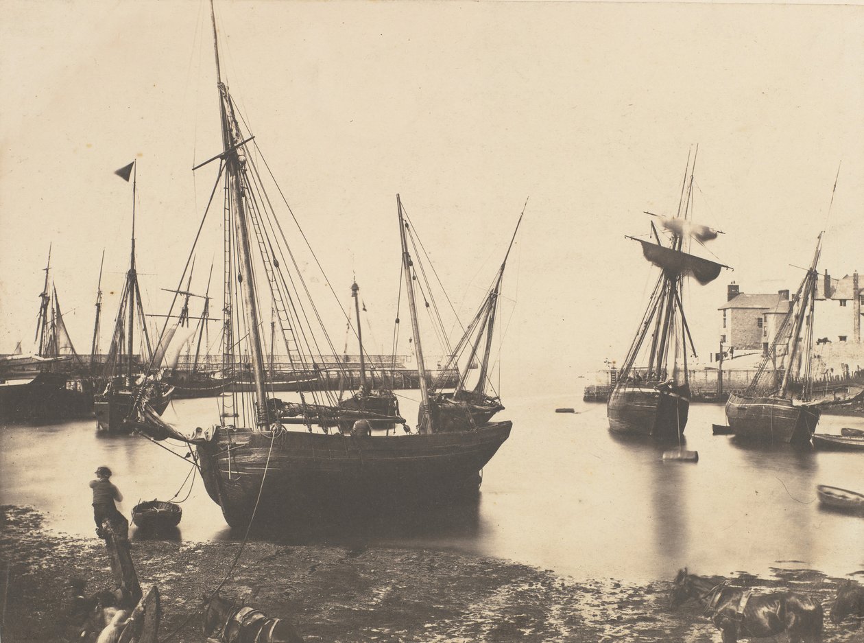 Hafenszene, ca. 1855 von Thomas Sutton.