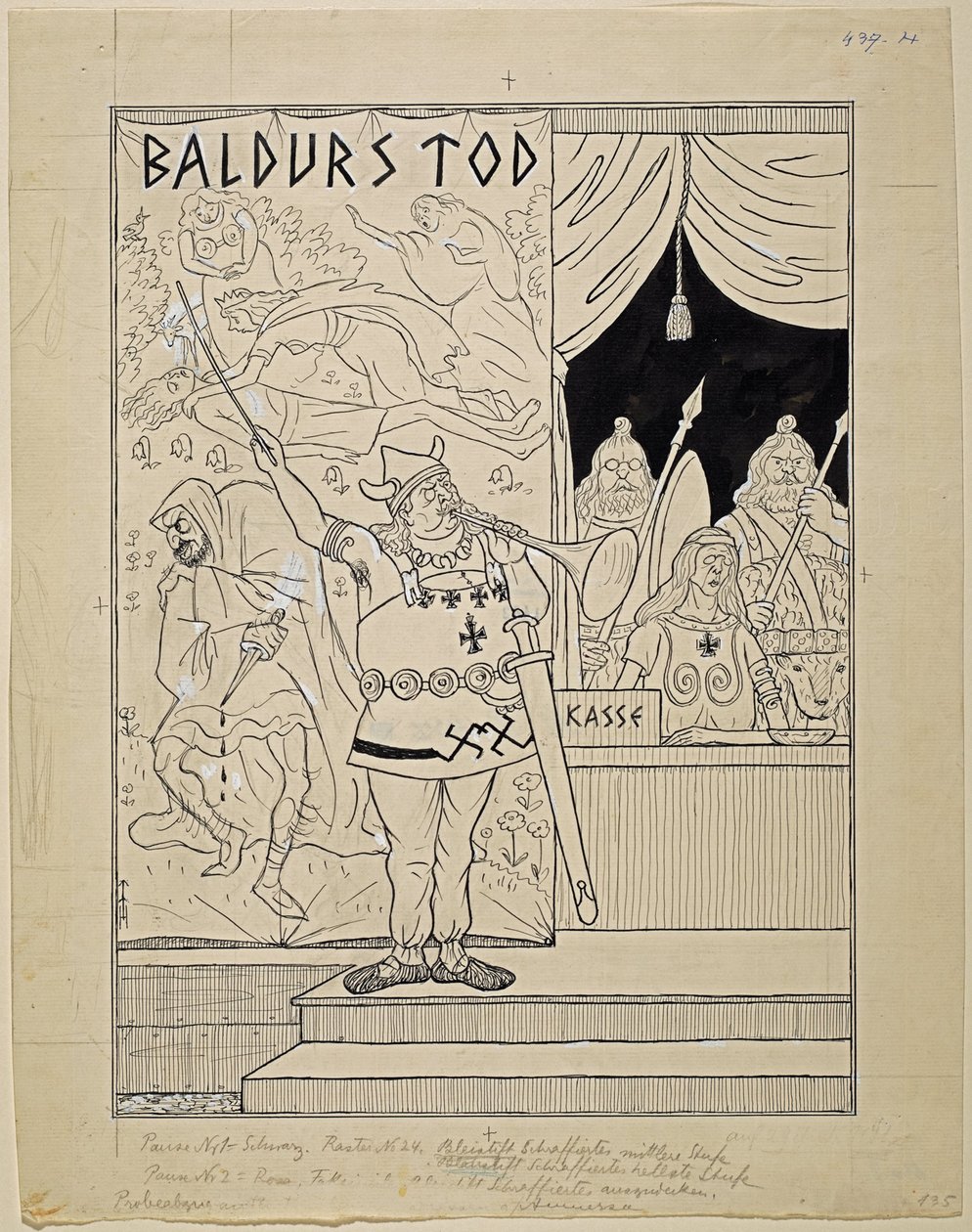 Konkurrenz für Oberammergau von Thomas Theodor Heine