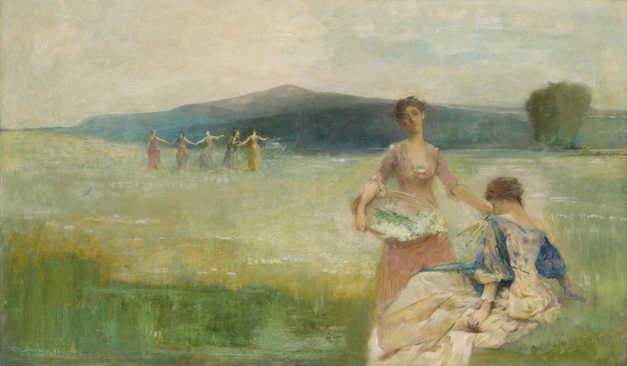 Frühling, 1890 von Thomas Wilmer Dewing