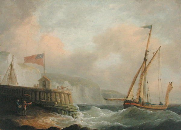 Kutter fährt in den Hafen ein von Thomas Whitcombe