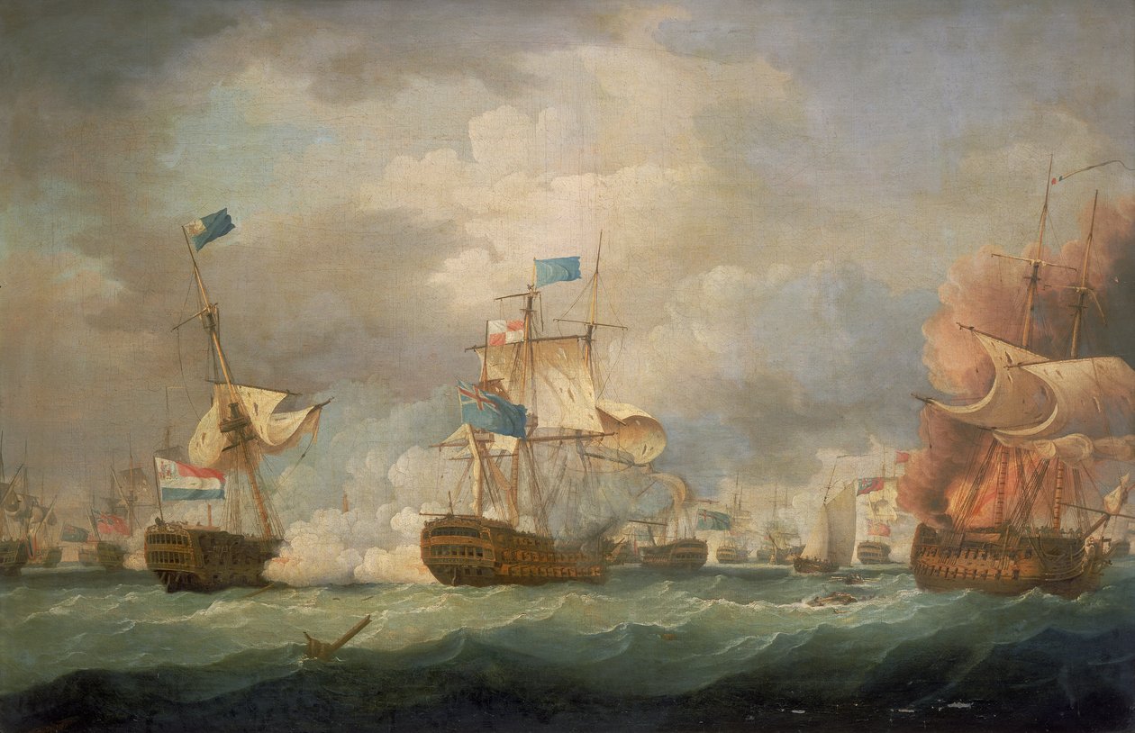 Die Schlacht von Camperdown von Thomas Whitcombe
