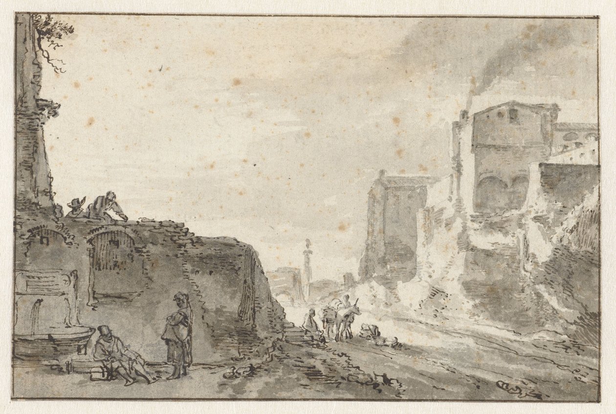 Italienische Stadtansicht von Thomas Wijck