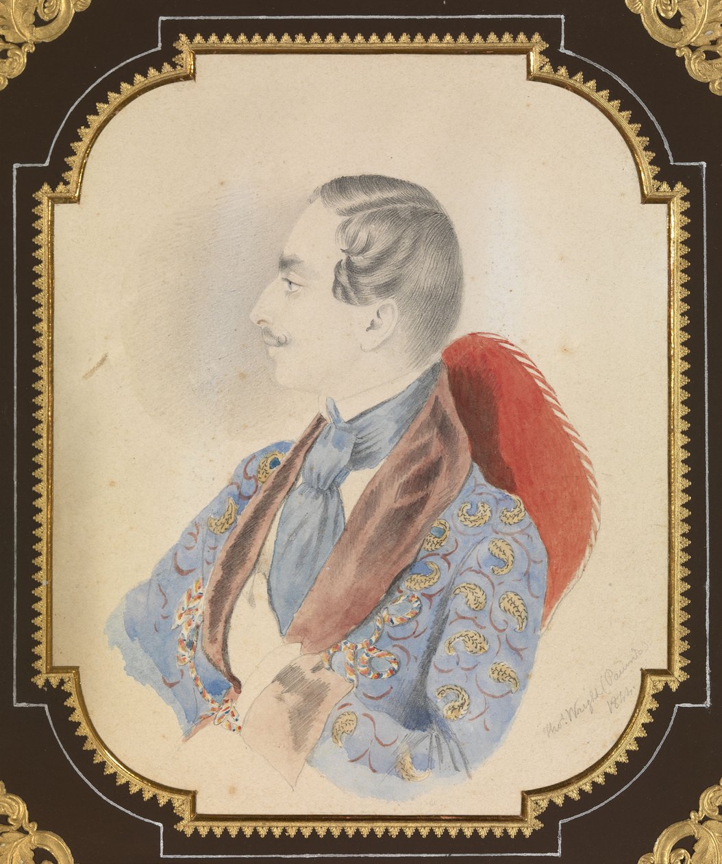 Porträt von Ilya Mikhaylovich Miklashevsky, 1844 von Thomas Wright