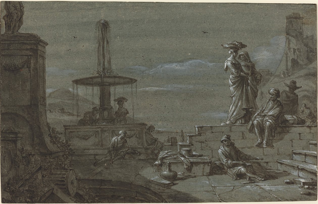 Piazza im Mondlicht von Thomas Wyck