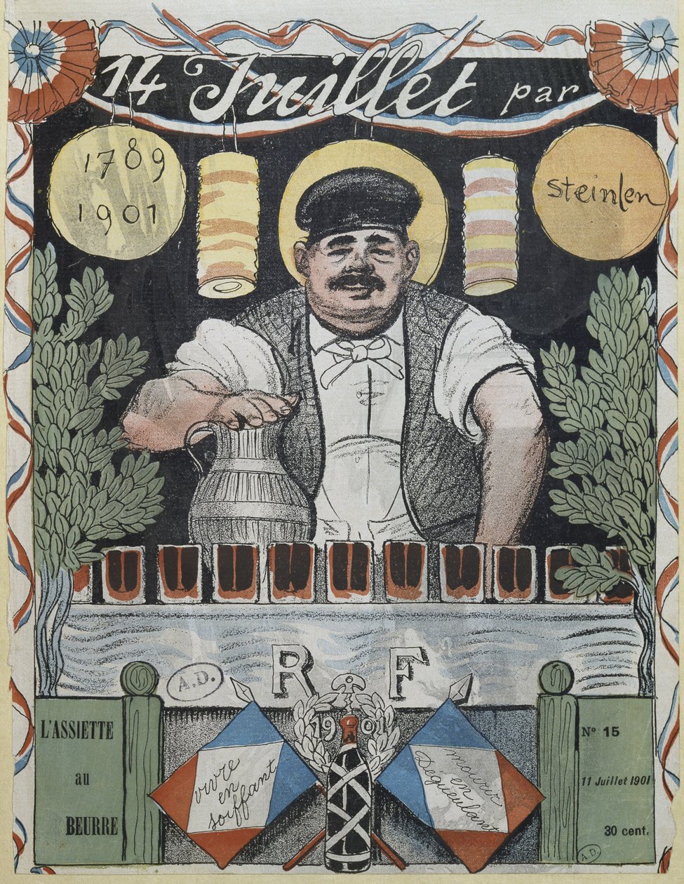 14. Juli, der Weinhändler, Titelillustration aus 