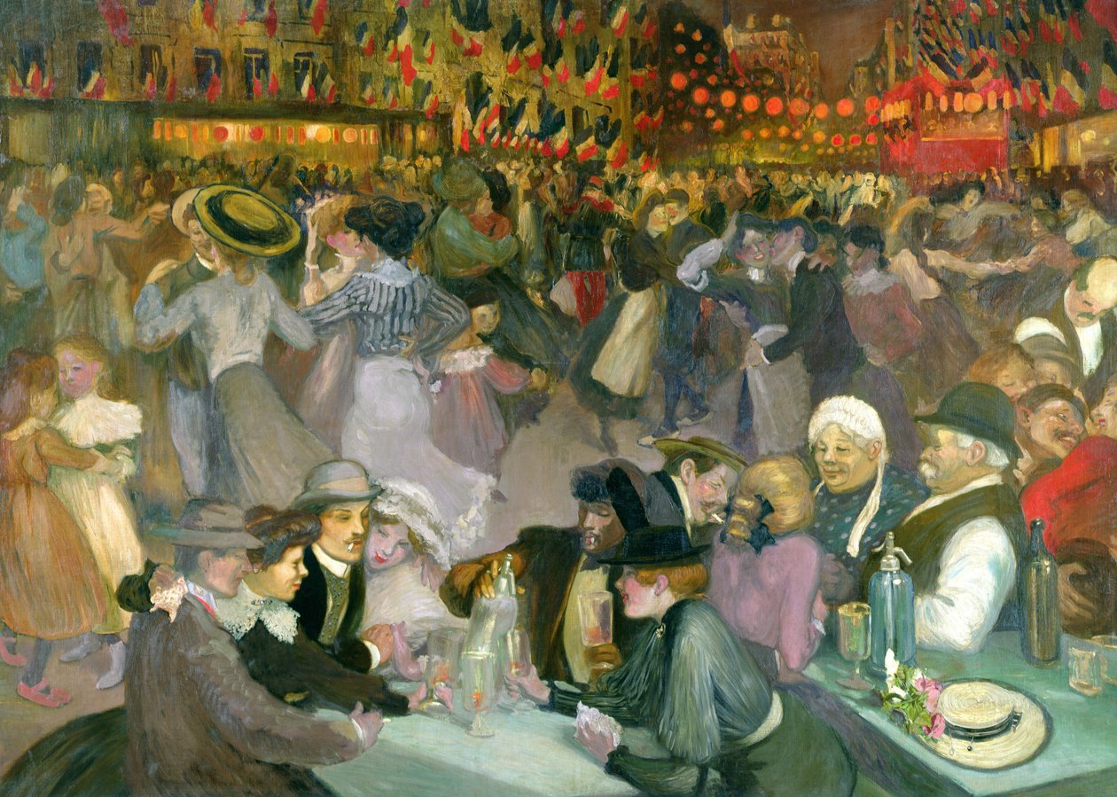 Ball am 14. Juli von Théophile Alexandre Steinlen