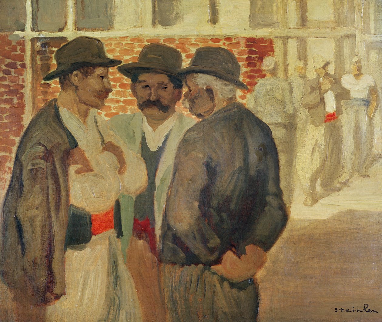 Bauarbeiter von Théophile Alexandre Steinlen