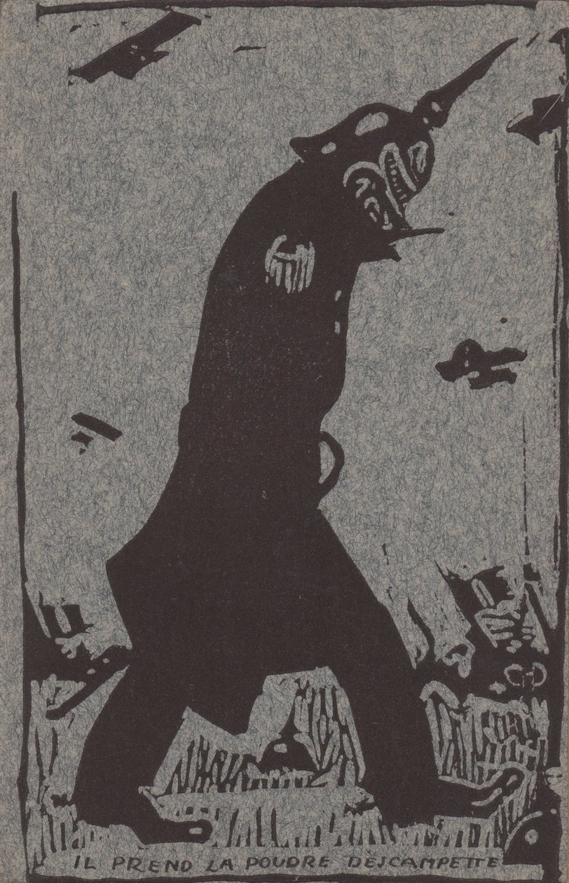 Il prend la poudre descampette von Théophile Alexandre Steinlen