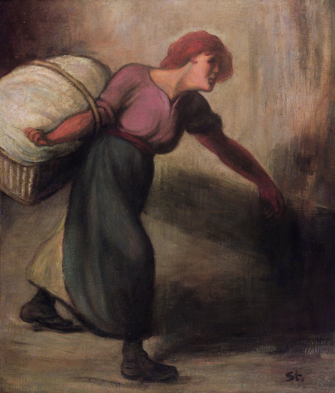 Die Wäscherin, 1894 von Théophile Alexandre Steinlen