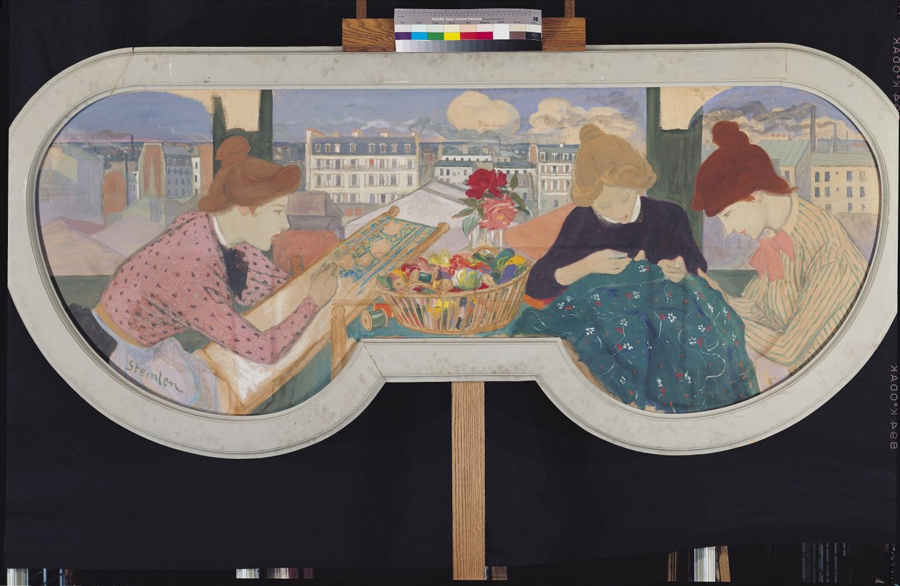 Drei Frauen bei der Arbeit von Théophile Alexandre Steinlen