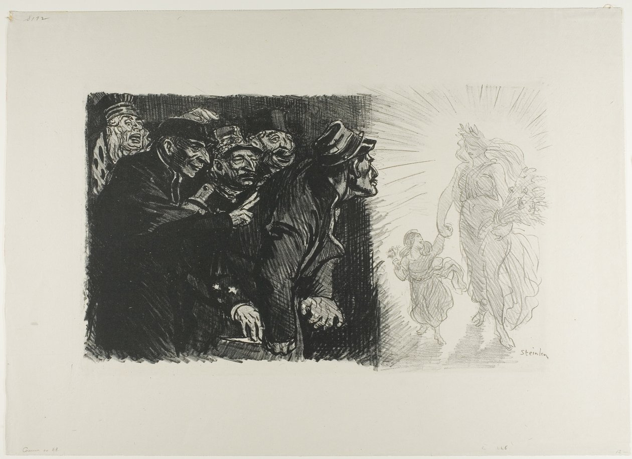Wie im Jahr Dreiundneunzig von Théophile Alexandre Pierre Steinlen