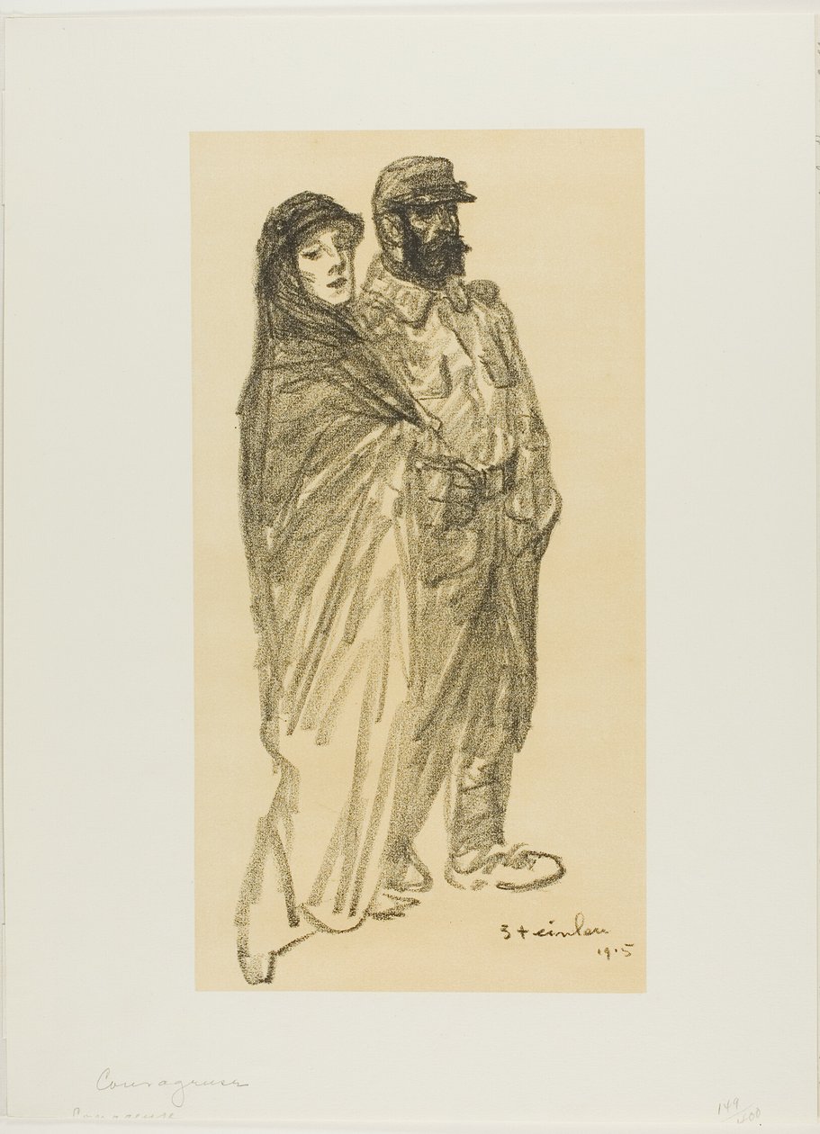 Mutig von Théophile Alexandre Pierre Steinlen