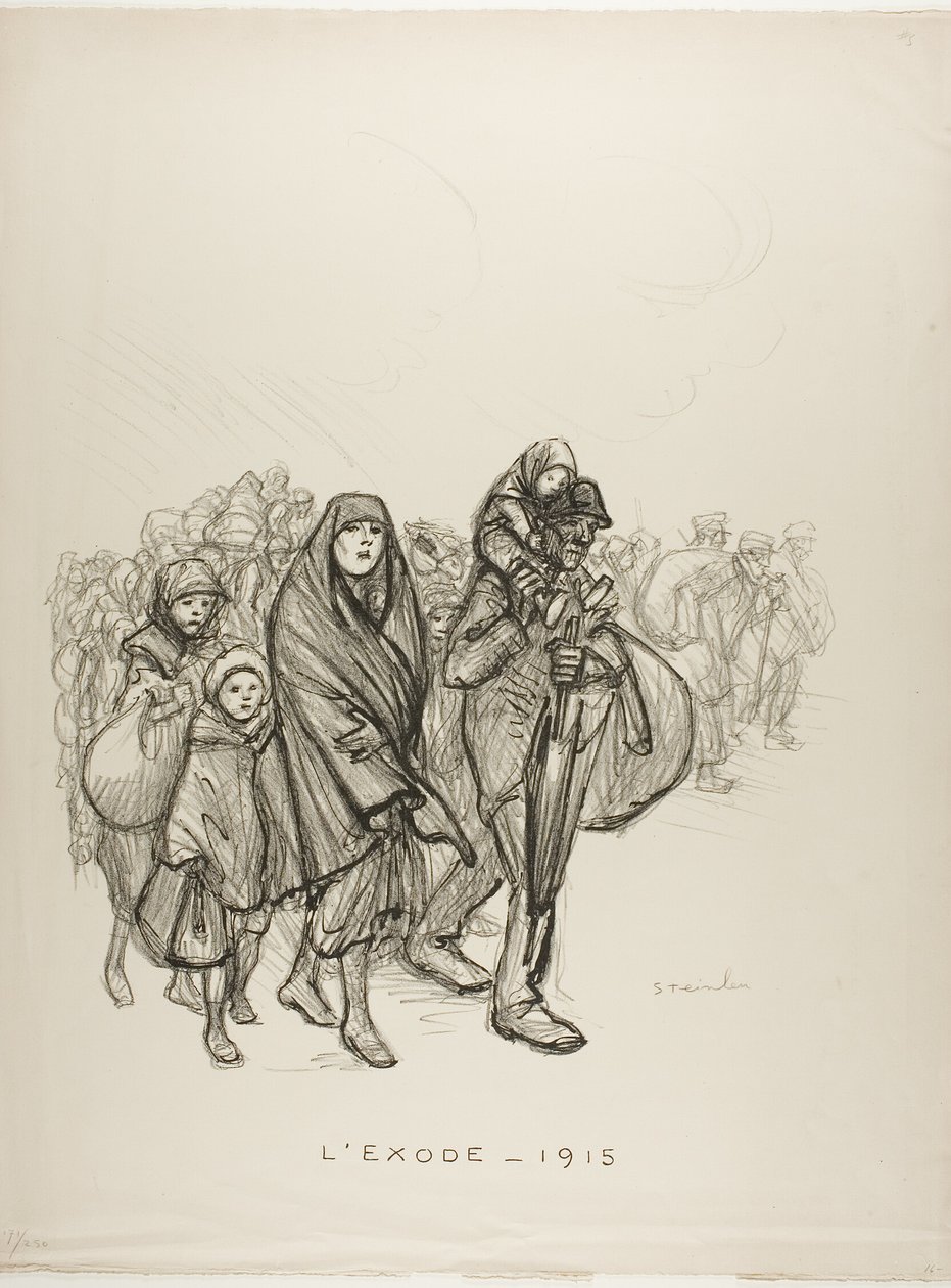 Exodus — 1915 von Théophile Alexandre Pierre Steinlen