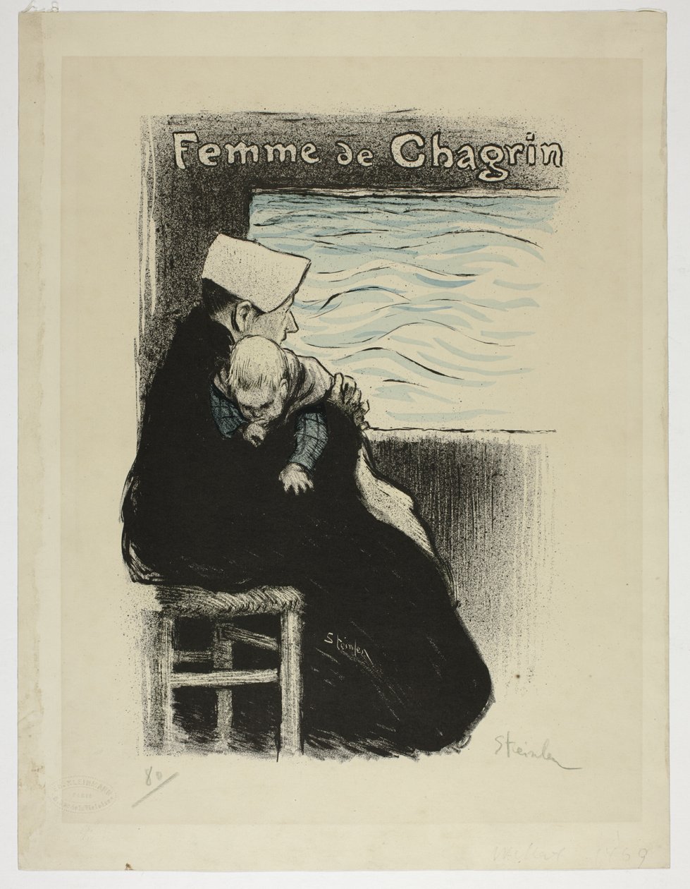 Frau der Trauer von Théophile Alexandre Pierre Steinlen