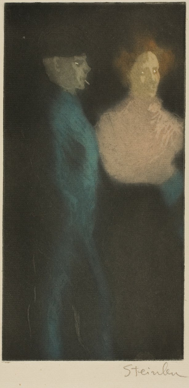 Mädchen und Zuhälter von Théophile Alexandre Pierre Steinlen