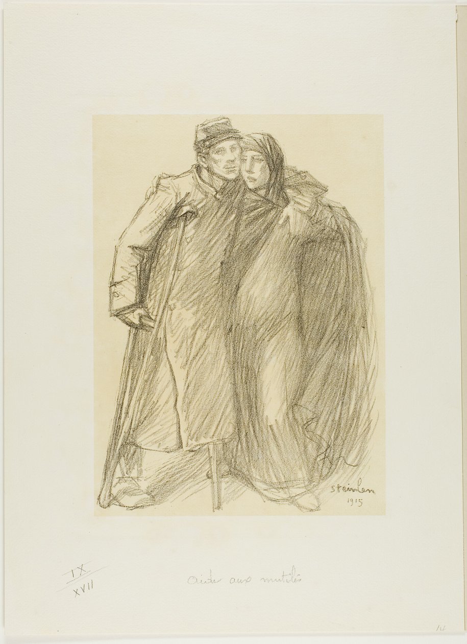 Den Verwundeten helfen von Théophile Alexandre Pierre Steinlen