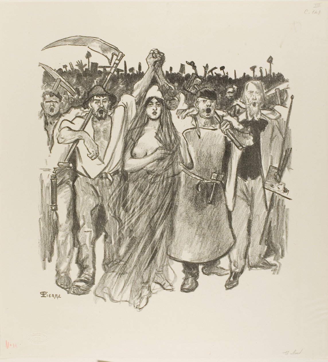 18. März von Théophile Alexandre Pierre Steinlen