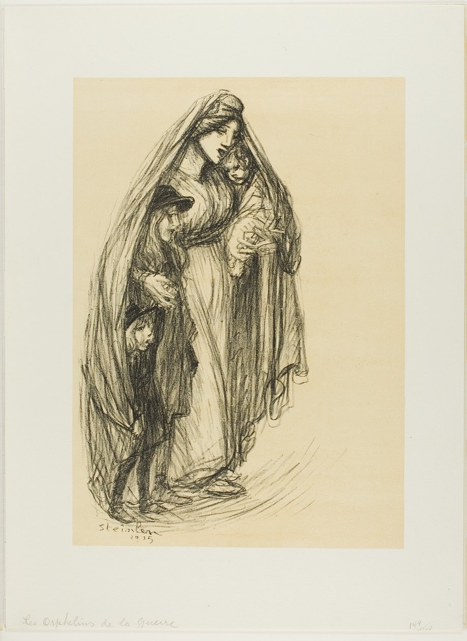 Kriegswaisen von Théophile Alexandre Pierre Steinlen