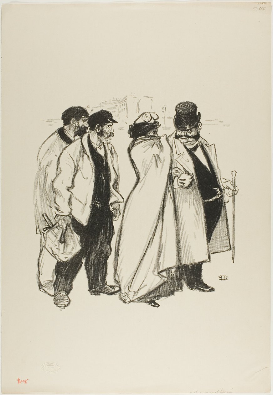Sie hat sich schlecht entwickelt! von Théophile Alexandre Pierre Steinlen