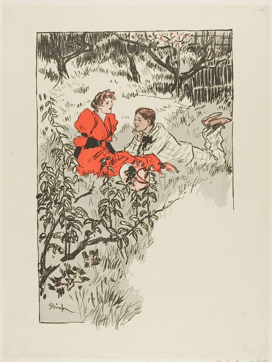 Frühling von Théophile Alexandre Pierre Steinlen