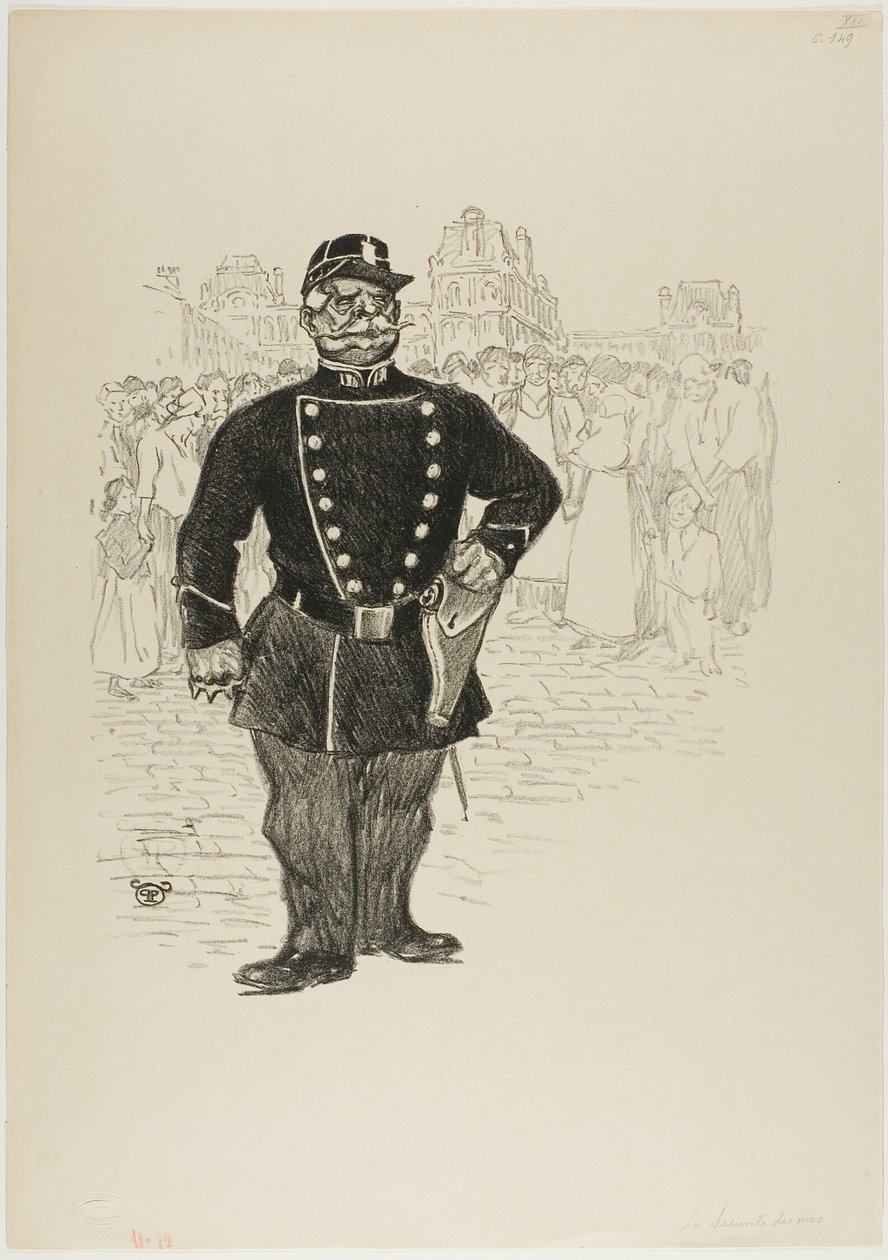 Straßensicherheit von Théophile Alexandre Pierre Steinlen