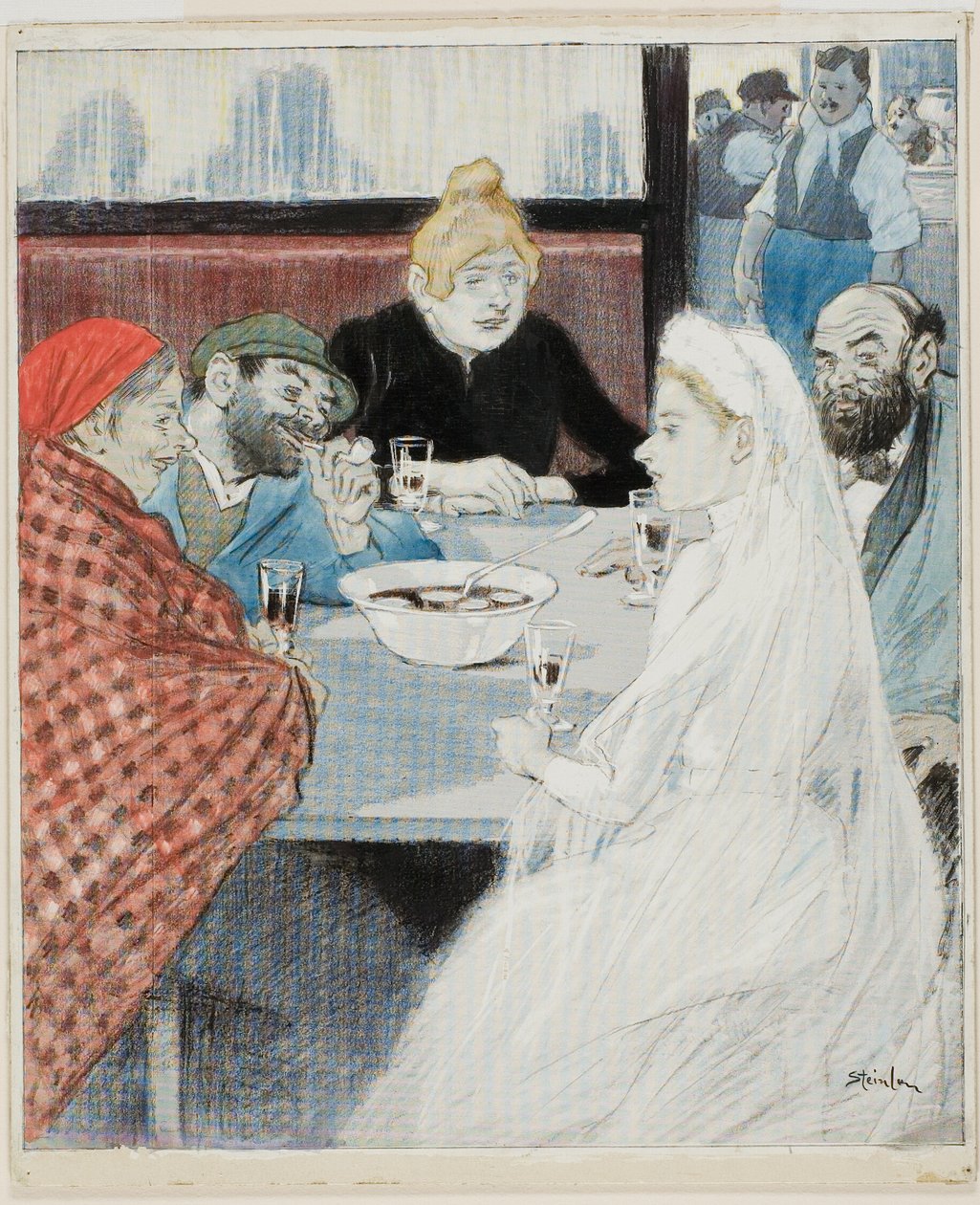 Die Braut von Théophile Alexandre Pierre Steinlen