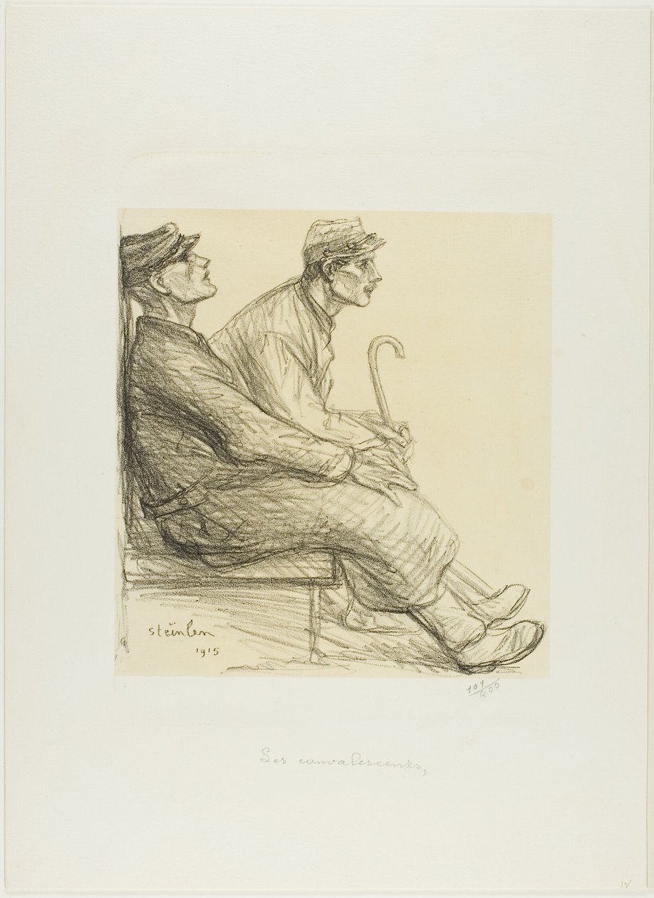 Die Genesenden von Théophile Alexandre Pierre Steinlen
