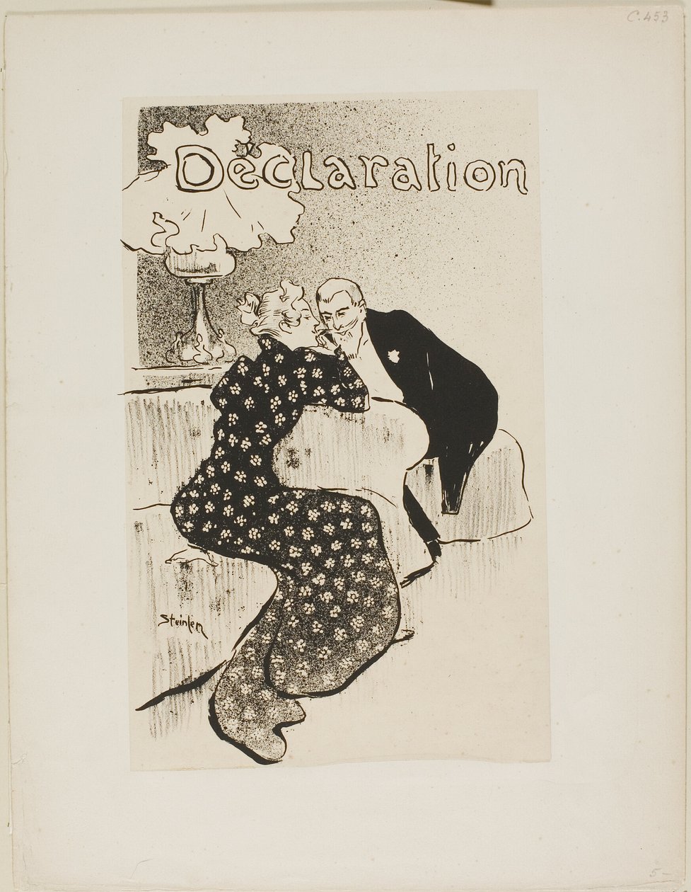 Die Erklärung von Théophile Alexandre Pierre Steinlen
