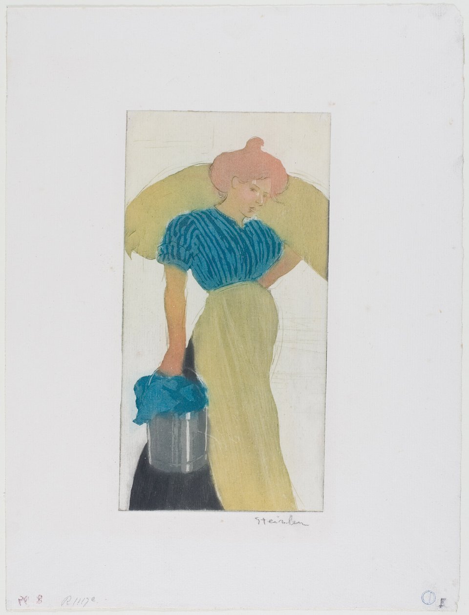 Die Wäscherin von Théophile Alexandre Pierre Steinlen