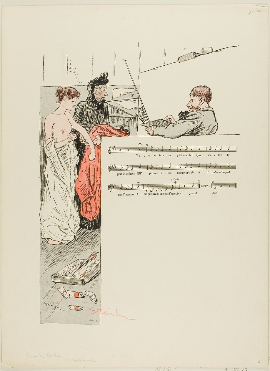 Das kleine Modell von Théophile Alexandre Pierre Steinlen