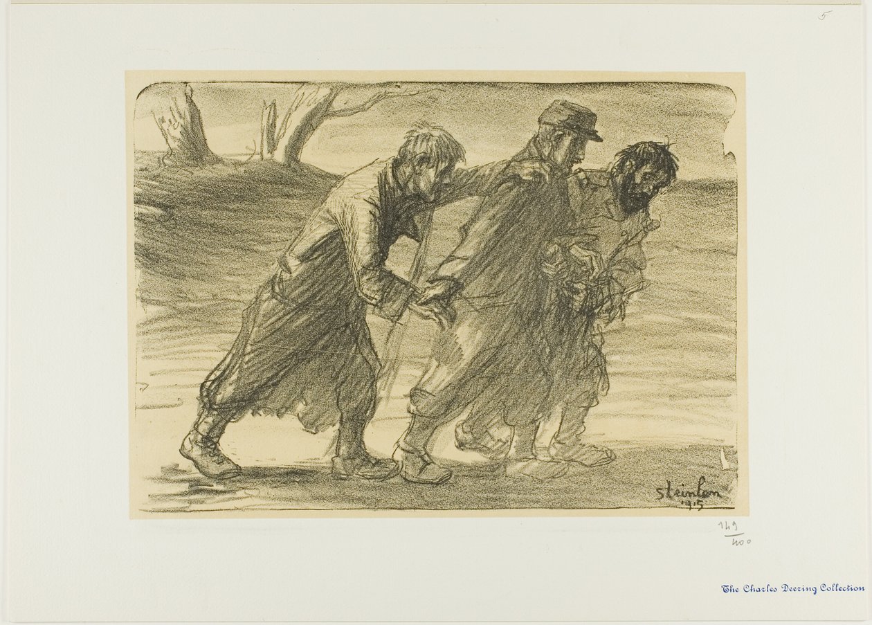 Drei Kameraden von Théophile Alexandre Pierre Steinlen