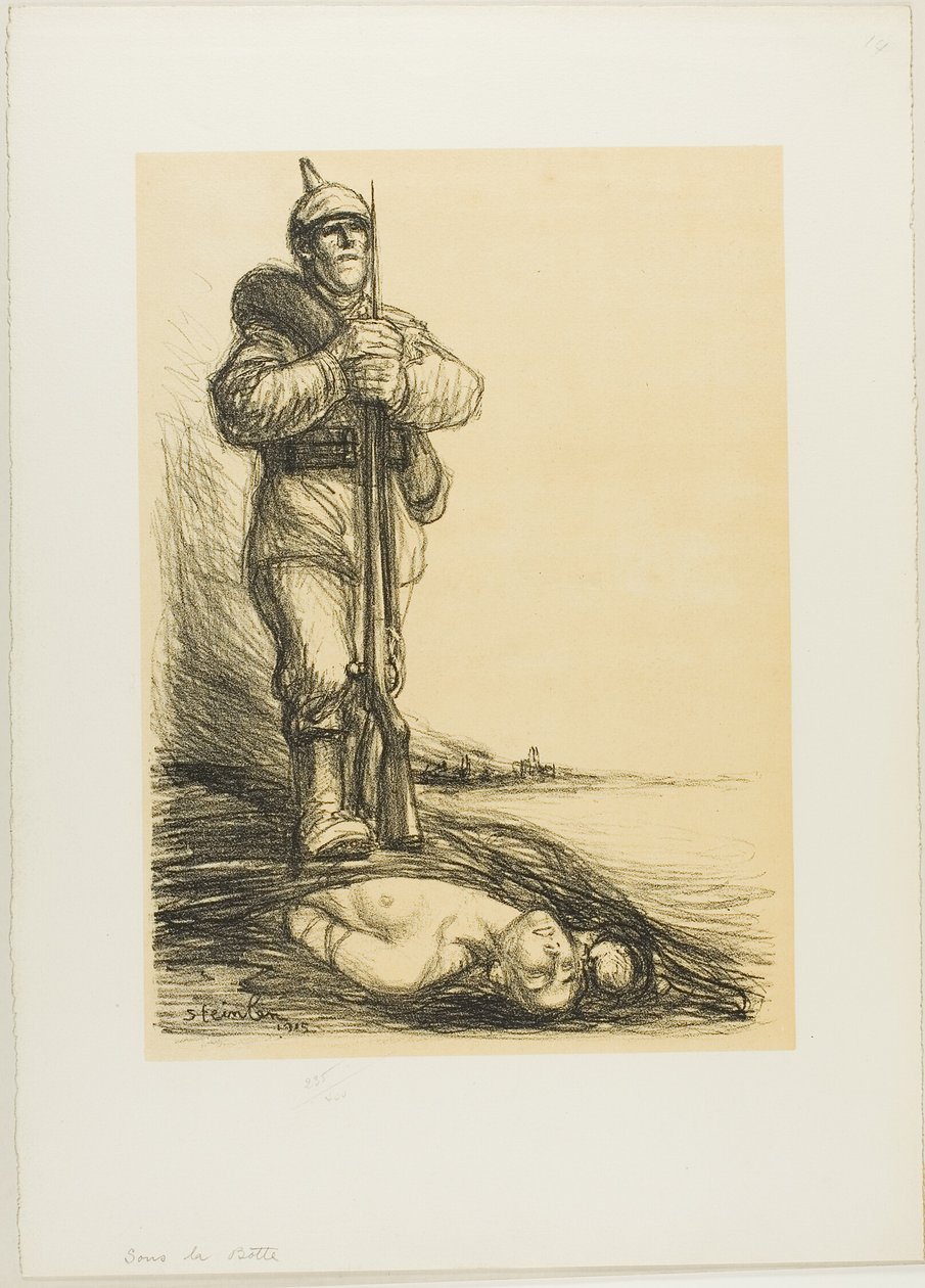 Unter dem Stiefel von Théophile Alexandre Pierre Steinlen